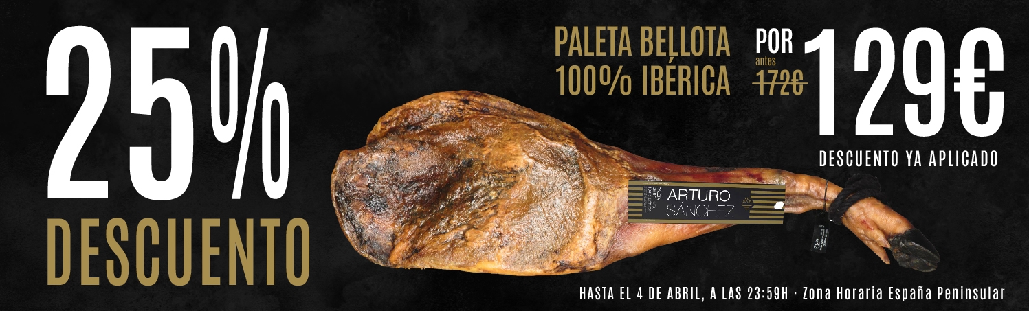 Paleta Bellota 100% Ibérica Gran Reserva Arturo Sanchez a 129€